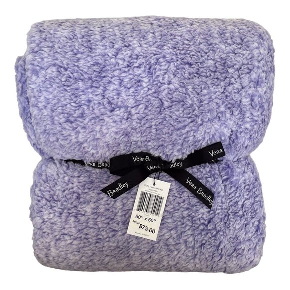 Vera Bradley Maddalena Paisley Fluffy Fleece Throw Blanket - Picture 1 of 5